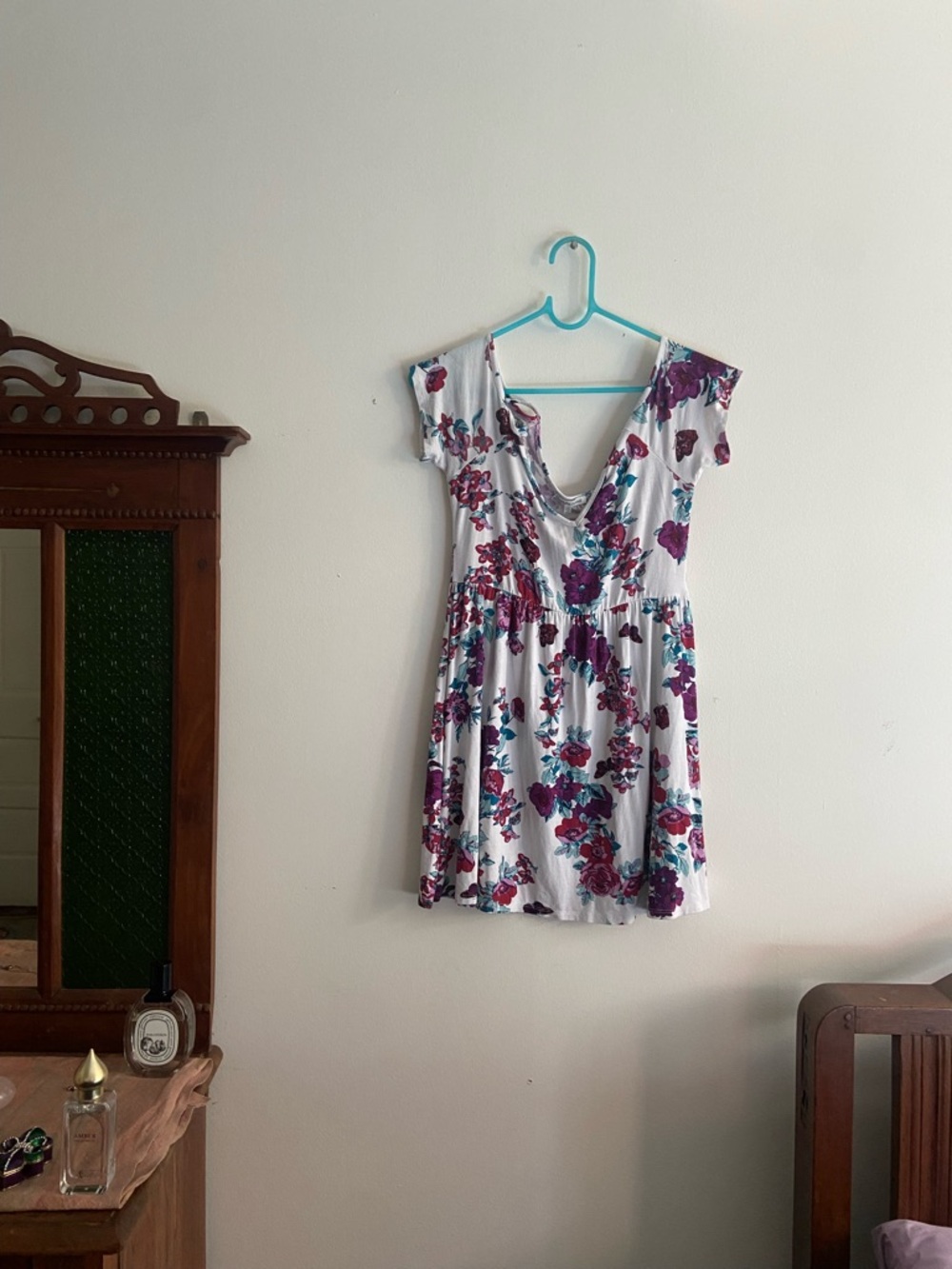 Floral butterfly 🦋 garden Charlotte Russe off the shoulder babydoll Med